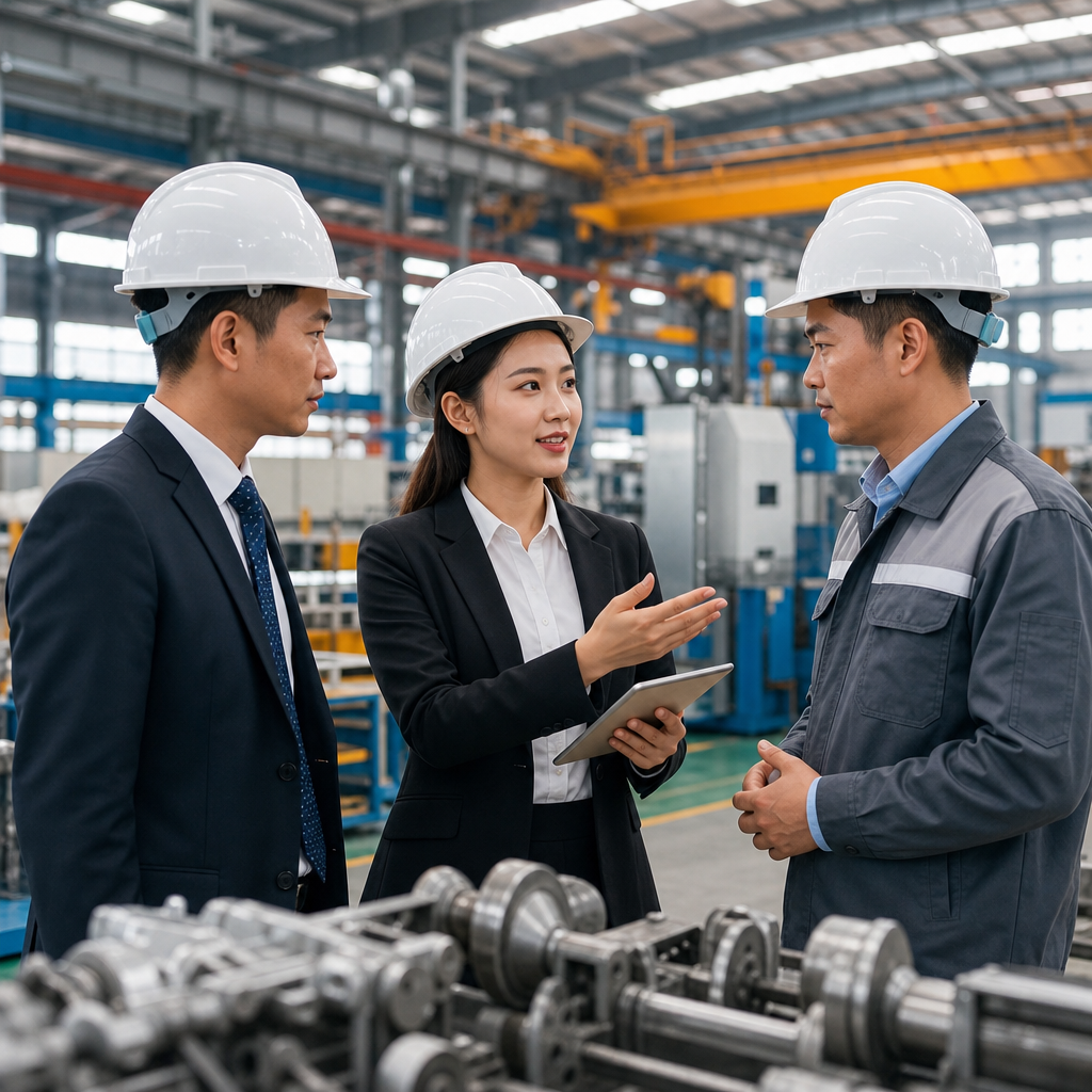 Interpreter supporting an international quality audit at a Vietnamese manufacturing plant